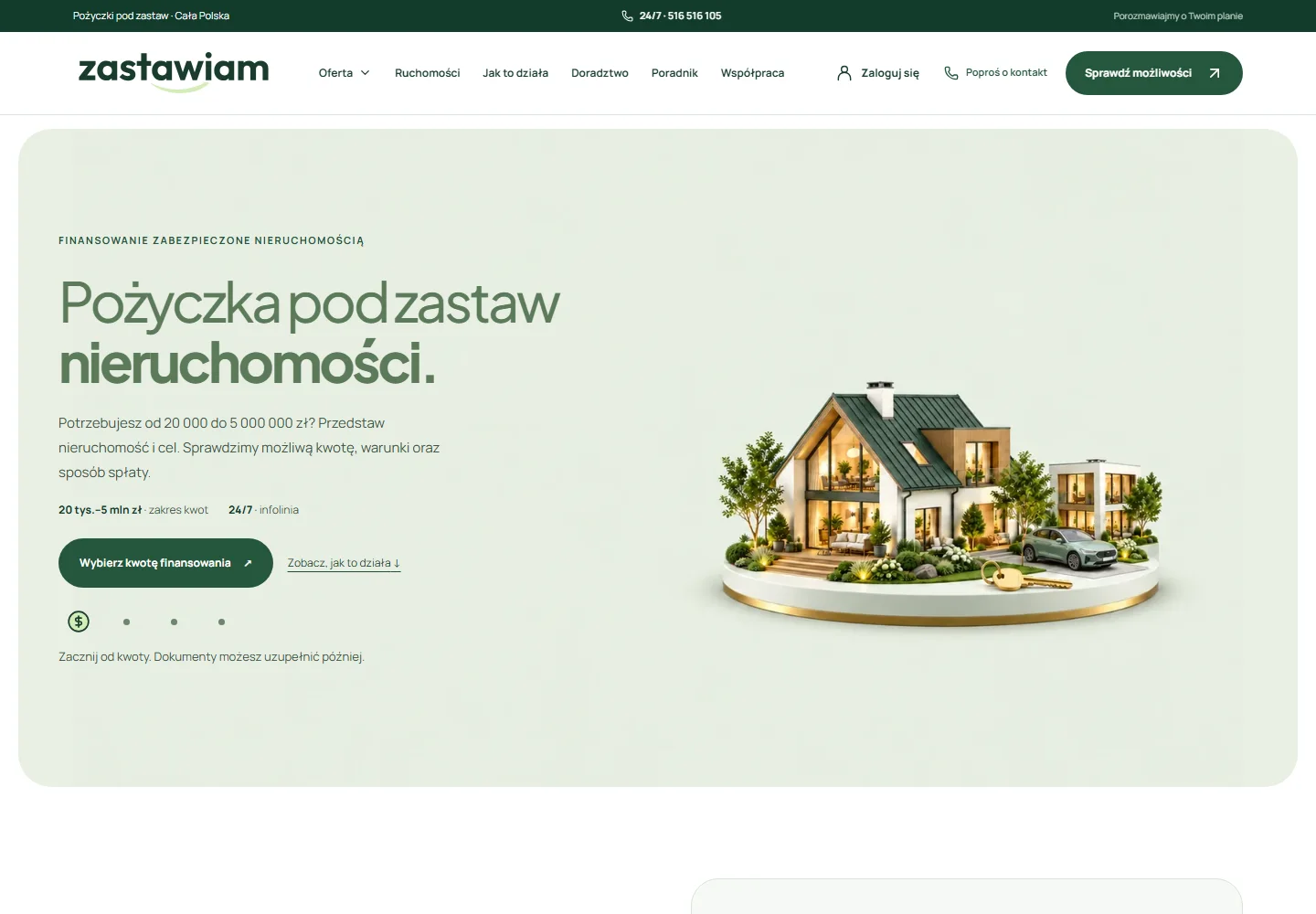 zastawiam.com — podgląd strony